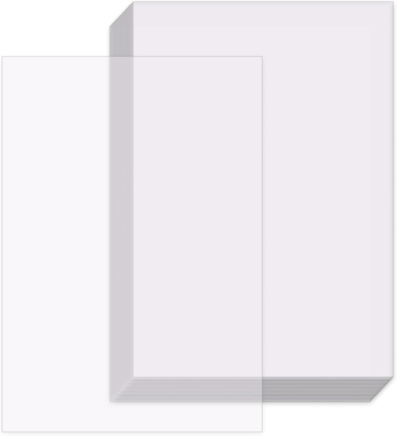 OSDUE Tracing Paper - 50 Sheets (53gsm) A4 Clear Drafting Paper for Design Sketching, Drawing, Calligraphy, Graphic Scrapbooking & Dressmaking