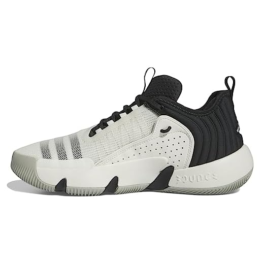 adidas Tênis de basquete unissex Trae Unlimited, Núcleo preto/branco/verde linho, 11 Women/10 Men