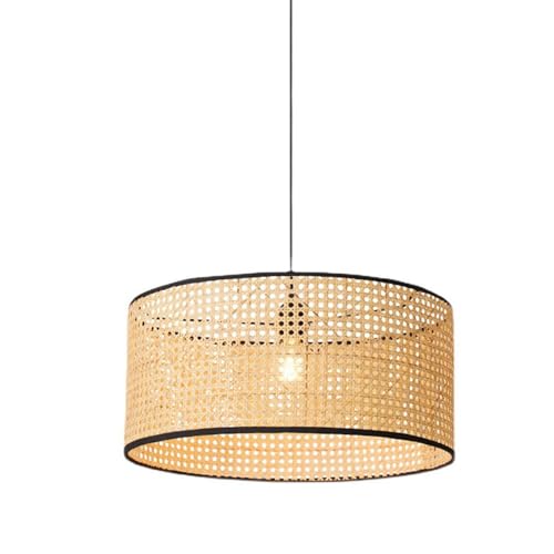 Lustre en bambou tressé pour illuminer votre îlot de cuisine avec élégance