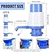 Water Jug Pump, 2 Pcs Manual Water Pump for 5 Gallon Jug, Portable, Hand Pressure Press Dispenser Bottle with an Extra Short Tube and Cap, Manual