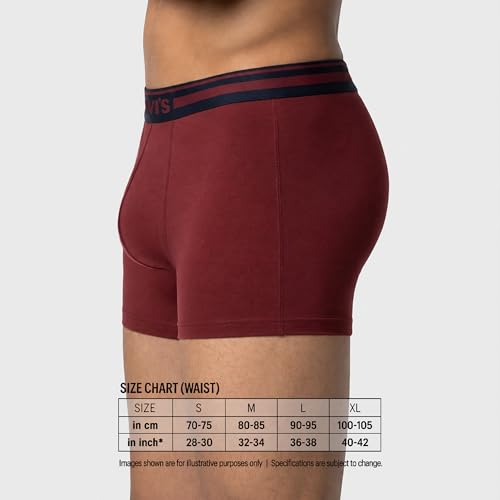 Image of Levi's 003 Classic Trunk for Men | 100% Pure Cotton | Solid | Durable Comfort | Breathable Men's Underwear | Anti-Roll Waistband | Extra Supportive Gusset | No Ride-Up Leg Fit | Pack of 1