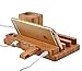 Price comparison product image PhantomSky 4 in 1 Creative Wooden USB Stand, Premium Quality Handmade Natural Wood for Apple Watch/iPhone/iPad/Android
