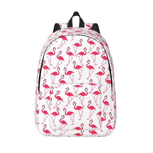 Sac à dos en toile flamant rose WURTON pour randonnée et travail