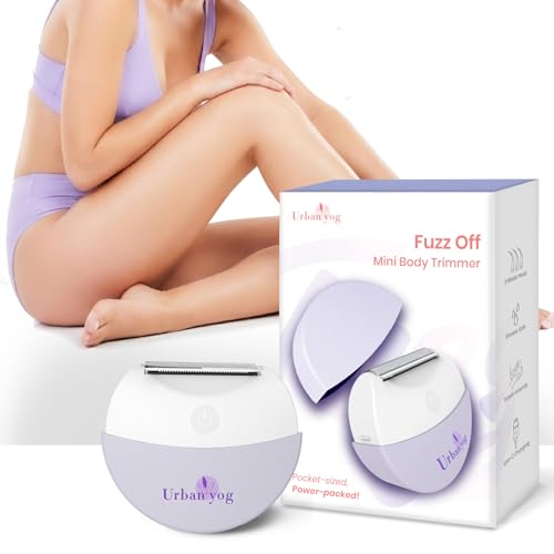 Image of Urban Yog Epilator for Women Full Body | Fuzz Off Mini Electric Trimmer for Woman | Painless Hair Removal | Wet & Dry Use | Pocket-Sized Underarms, Arms, Legs Trimmer | Portable, Rechargeable, Waterproof | 40 Min Runtime