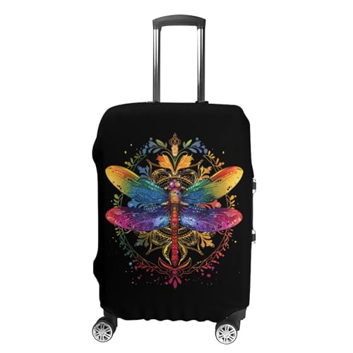 Mandala Dragonfly Chakra Dragonflies Luggage Cover Suitcase Protector Travel Baggage Covers for Men Women S