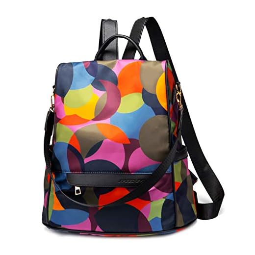 shepretty Mochila Oxford antirrobo Impermeable para Mujer, 648 Verde-L