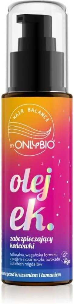 OnlyBio Hair Balance Oil for Tips - Cumin, Avocado & Sweet Almond - Mango Scent - Anti-Breakage - Vegan & Natural