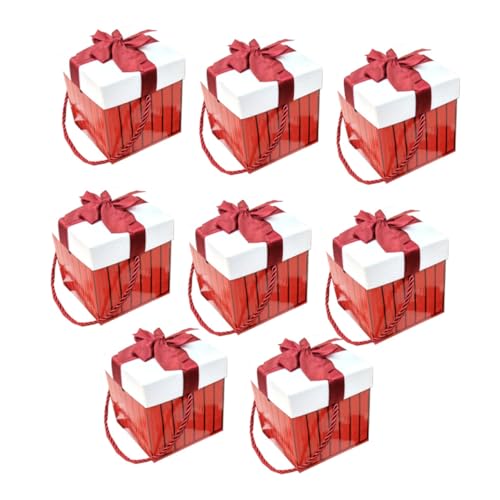 Beavorty 8pcs Christmas Wrapping Box Chic Boxes for Crafts Party Favors for Christmas Parties and Special Occasions