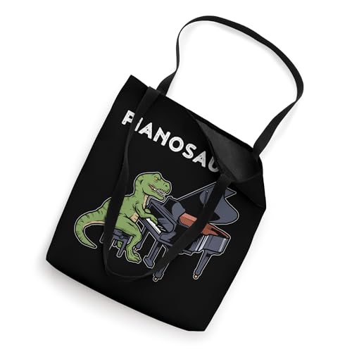 Grand Piano Gift Kids Pianist Gift Dinosaur Music Piano Tote Bag miniatura 2