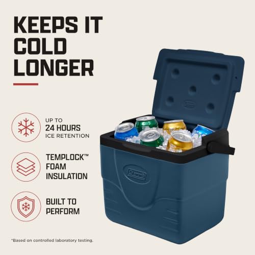 Image of Coleman Chiller 9 /16 /30 /48 /60qt Cooler with Ice Retention, Leak Resistant, Great for Camping, Concerts, Sports, and More