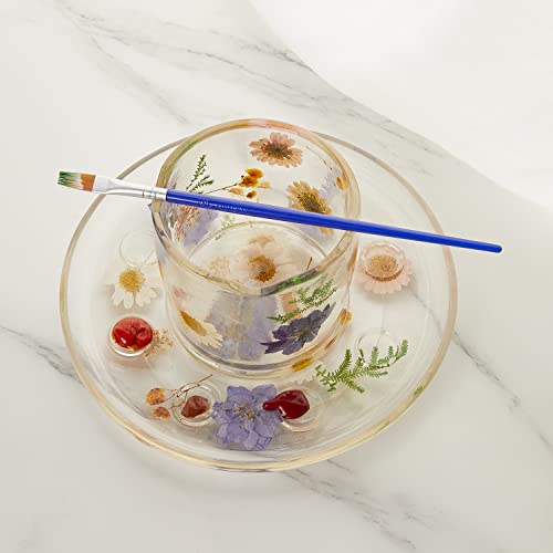 Painter's Cup & Palette Set For Painting Lovers - Round Paint Tray, & Palette With Water Cup & Clever Cutout For Brush For Artists & Painters, Painter Gift For Mothers Day, Her #TOP5