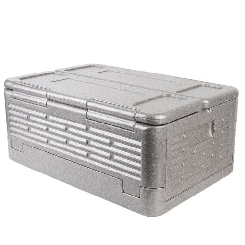 Jiawu Isolierter Speisenbehälter, 60 L, von Oben zu Beladen, Speisenbehälter, Isolierter Kühler und Speisenwärmer für die Gastronomie, Hält Speisen während des Transports Warm