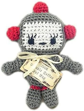 Mirage Pet Products 500-018 Knit Knacks Baby Bot Organic Cotton Dog Toy, Small
