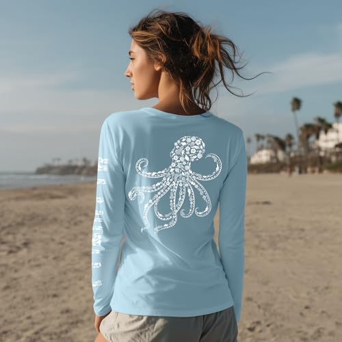 Palmyth Womens Fishing Shirt UPF 50 Sun Protection Long Sleeve T-Shirt4