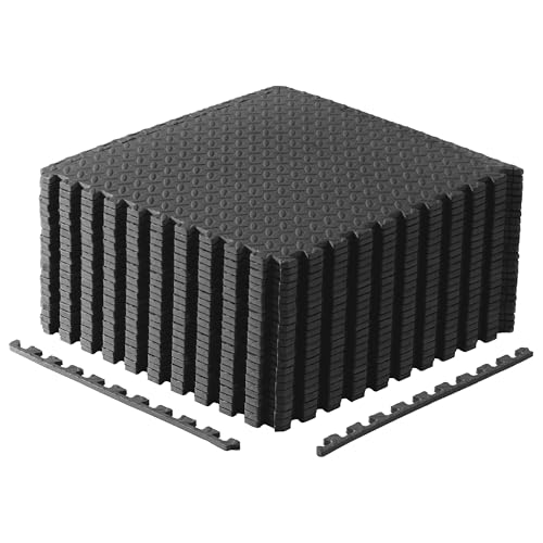 CAP Barbell 1/2-Inch Interlocking EVA Foam Exercise Puzzle Mats - 4 Pack | 24