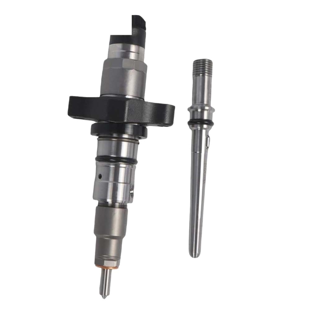 Qbvhaepy Onecolor Fuel Injector And Guide Tube 0445120255 0986435503 Compatible With 2003-2004 Ram 5.9L