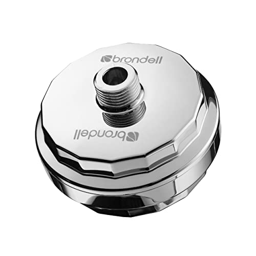 Brondell CSF-PC Vivaspring Compact Shower Filter, Polished Chrome – High Output, 100% High-Purity Kdf Filtration, With Ff-30 Filter Cartridge, Filtered Shower Water cover