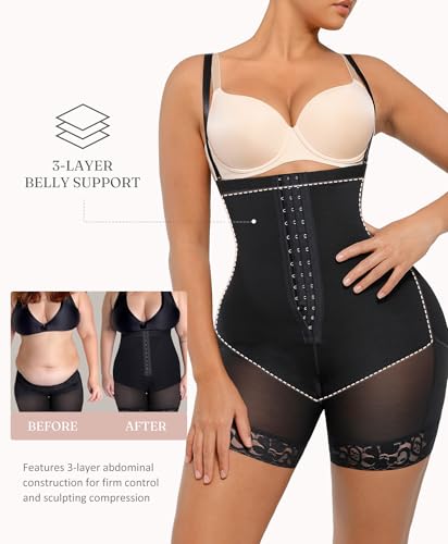 FeelinGirl Faja Body Shaper Tummy Control Shapewear for Women Butt Lifter Post Surgery Fajas Postparto Para Mujer3