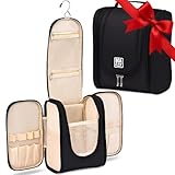 BOACAY Hanging Travel Toiletry Bag for Women and Men, Makeup Bag, Bathroom & Shower Organizer Kit for Accessories, Cosmetics, Travel Essentials