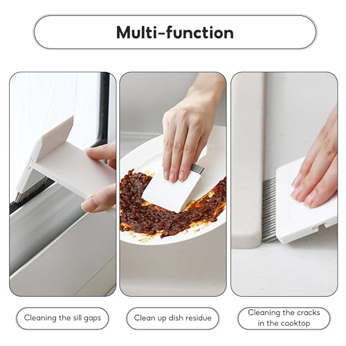 Image of Kitchen Sink Squeegee with Sink Brushes, 2-in-1 Sink & Countertop Cleaning Brush and Squeegee, Conveniently Hangs on The Kitchen Countertop and is Dishwasher Safe for Easy Cleaning(2 Pack)