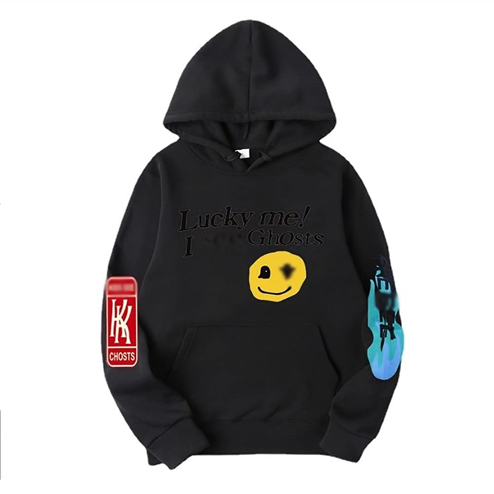 G&F Kanye unisex bluza z kapturem Hip Hop długi rękaw bawełniany sweter Stop You Fani Rappers bluza z kapturem (kolor : Czarny, Rozmiar : 3XL)