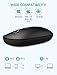 immagine 1OMOTON Mouse Wireless 2.4G Bluetooth per PC Windows, Mac OS, Compatibile con iPad/iPhone(iOS 13)/MacBook/Samsung/Huawei Android Tablet, 2400 DPI, Mouse Senza Fili Silenzioso, Nero