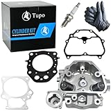 Tupo Cylinder head Gasket Spark Plug Top End Rebuild Kit Compatible with Honda Rancher 420 FourTrax 420 TRX 420 Foreman 500 Rubicon 500 Pioneer 500 TRX420 2009-2024 12200-HP7-A01