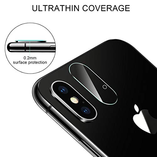 Protecteur objectif iPhone X en verre trempé avec trous de précision - 4