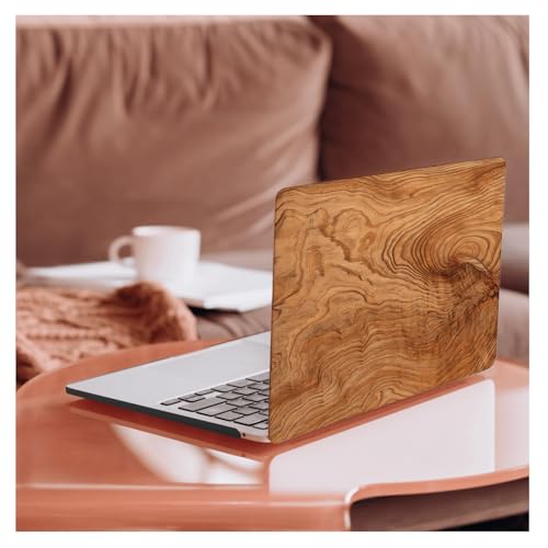 Carcasa MacBook Air 13 Modelo A1466 de Plástico Rígido con Acabado Veteado de Madera