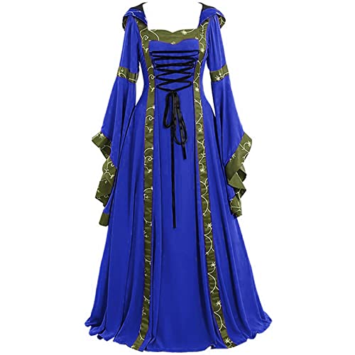 Robe gothique noire de performance finitions vintage haut de gamme avec grande jupe évasée