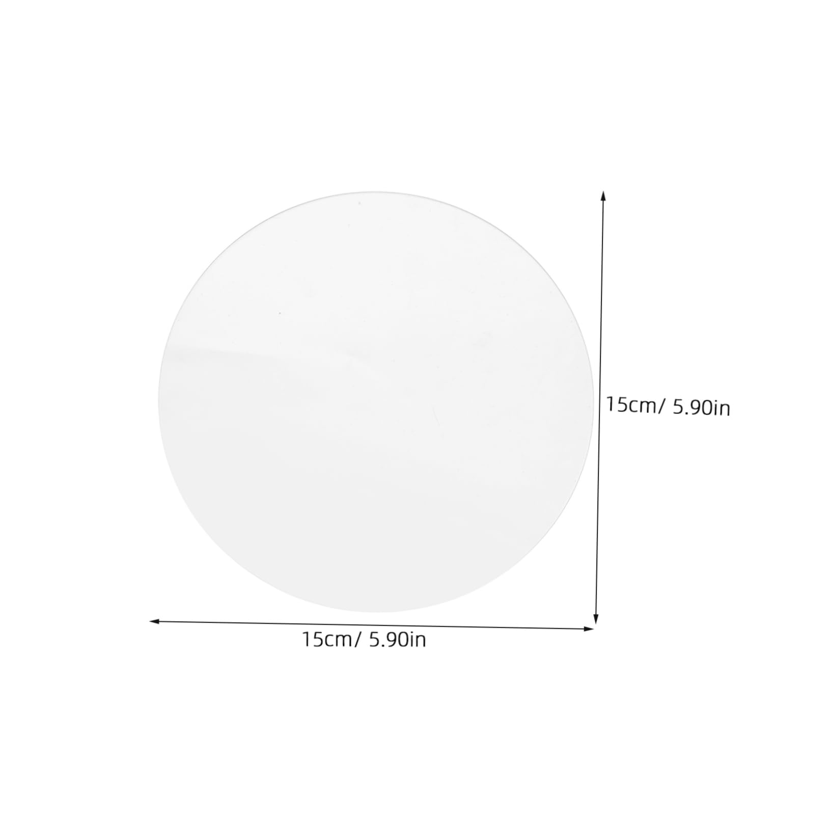 STOBAZA Round Acrylic Sheet Clear Mousse Cake Display Bases Cake Circles Acrylic Cake Circles for Party Cake Circle Base Party Cake Holders Cupcake Charcuterie Decoration Tray Transparent