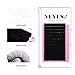 VEYES INC Cashmere Volume Lash Extensions C CC D DD LD L B J M Curl 0.03-0.20 thickness 5-25mm, Super Matte Black Individual Eyelashes Tray, Professional Supplies for Lash Techs (0.03 CC 10mm)