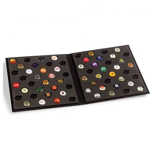 Leuchtturm 344765 Álbum de Tapones Corona PRESSO - Álbum de colección para 64 Tapones Corona