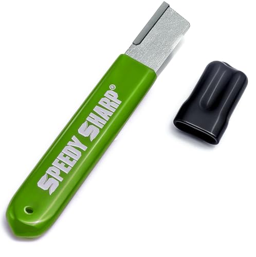 Speedy Sharp, Tool Sharpener, Blade Sharpener, Carbide Sharpener, Knife Sharpening Tool for Kitchen knives Garden Tools Axe Pocket Knives Pruning Shears Hedge Scissors Clippers Pocket Knives