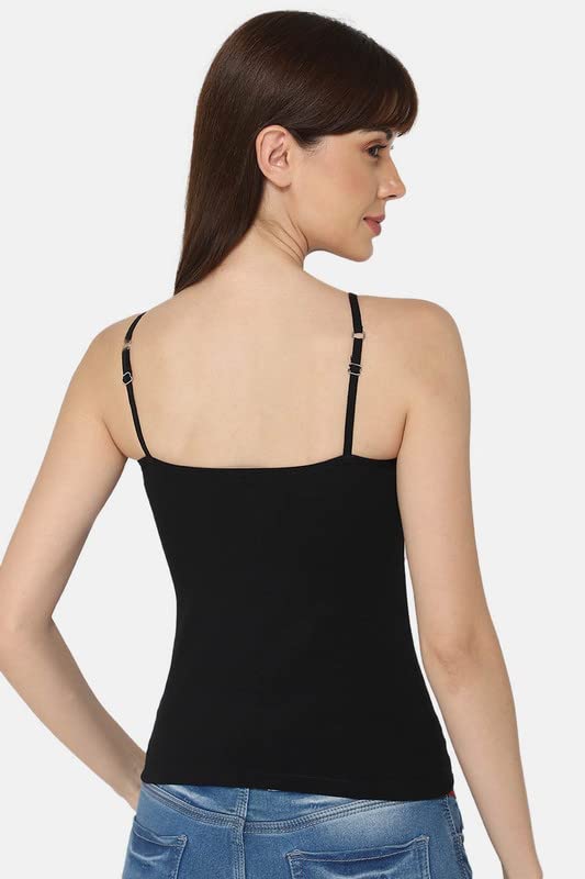 Image of INTIMACY LINGERIE Women's Cotton Lycra Stretch Camisole /Spaghetti with Adjustable Straps Combo Pack