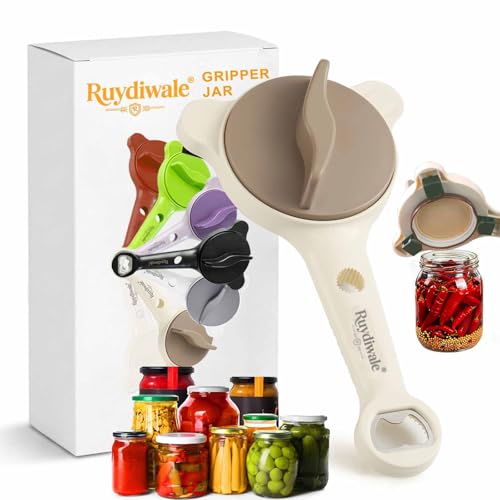 Ruydiwale 4-in-1 Adjustable Grip-Aid Jar Opener