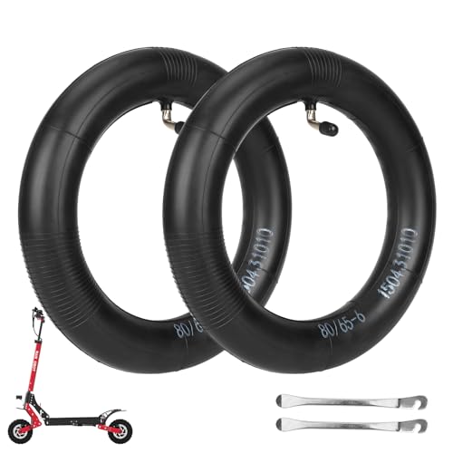 LUCK4U (2-Pack) 80/65-6 10x2.5 Inner Tube Replacement with 90 Degree for Kugoo M4 pro Speedual Zero 10X 255 * 80 Tires Scooter Thickened