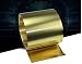 Zkenshan-Copper Sheet Thick 0.1/0.2/0.3/0.5MMWidth 20/30/50MM, 1Meter/Roll Thin Brass Sheet Strip Gold Film High Purity Brass Foil Plate H62, High Purity and Durable