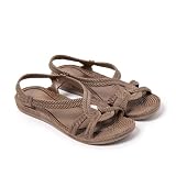 Brasileras Platte sandalen Esmirna voor dames, bruin, 36 EU