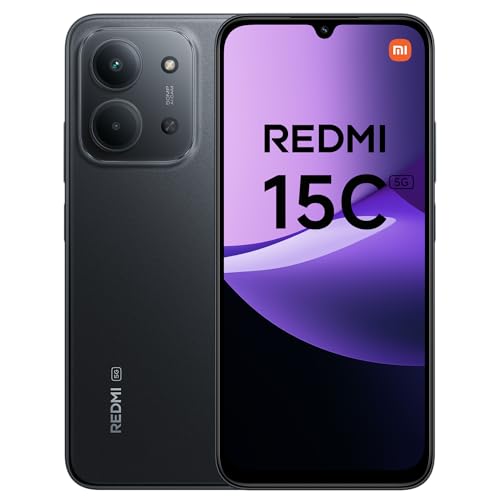 XIAOMI Redmi 15C 5G 256GB/4GB Dual SIM Preto Midnight