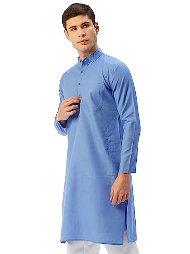 Image of Jompers Men's Cotton Regular Fit Solid Kurtas