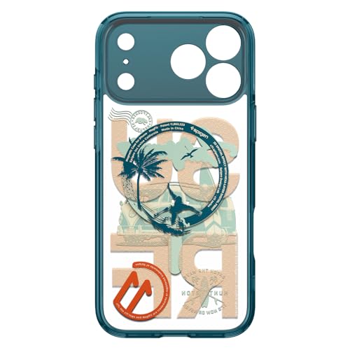 Image of Spigen Ultra Hybrid MagFit Back Cover Case for iPhone 17 Pro Max [MagSafe Compatible] [3D Spatial Effect with Hexa-Layer Print] - c11 Huntington