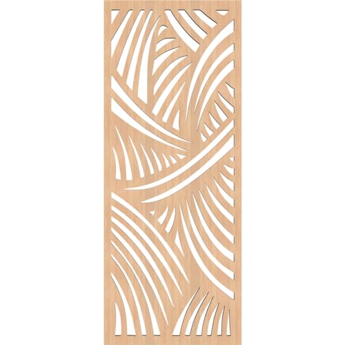 Image of 9 3 /8 inchW x 24 3 /8 inchH x 3 /8 inchT Chester Decorative Fretwork Wood Wall Panels, Hickory