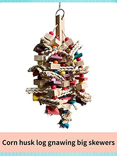 Image of Bird Spiral Rope Perch, Bird Hemp Rope Swing Perch, Bird Cage Stand Pole Accessories, Bird Standing Climbing Toy for Parrot Parakeet Budgies Lovebirds Cockatiels (Small)