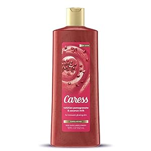 Caress Body Wash 18 Ounce Tahitian Renewal (Exfoliating) (532ml) (3 Pack)