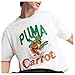PUMA Mens Carrots X Graphic Crew Neck Short Sleeve Casual Tops Casual - White - Size L