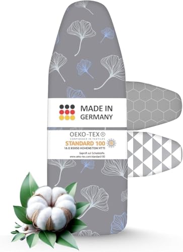 arteneur® - Made in Germany Bügelbrettbezug 140x40 | Hitzereflektierend | Gummizug | OEKOTEX100 | 5 Größen | Bügelbrettbezug für Dampfbügelstation und Dampfbügeleisen | Bügeltischbezug XL