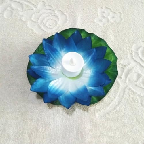 Velas de Loto LED medianas impermeables decorativas para estanques y obsequios 4