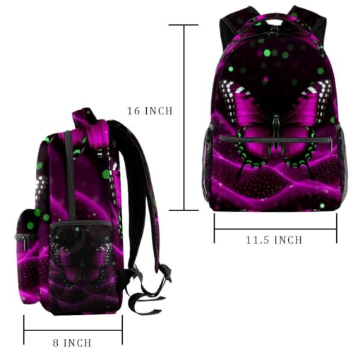 Mochila escolar a cuadros multicolor impermeable de 40cm para portátiles 2