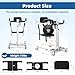 Power Patient Lift Transfer Chair for Home & Car, Portable Folding Lift for Seniors, Disabled & Adults with Adjustable Height, Sit to Stand Lift for Elderly, Transfer Wheelchair for Home Use
